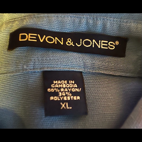 Dusty Blue Button Down - Picture 4 of 4